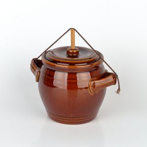 <span class=keywords><strong>Pot</strong></span> en céramique personnalisé de 5 L de style européen pour la fermentation de cornichons, kimchi, tomates, ail – Vente en gros - Product Image 1