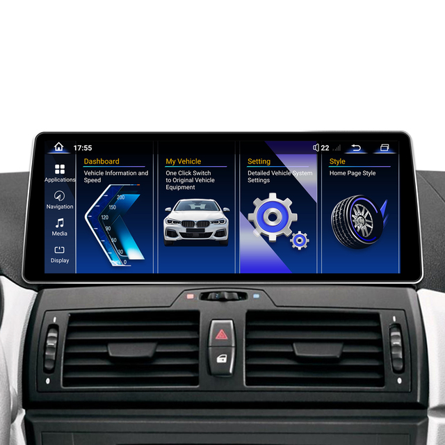 Android 14 Smart Head Unit Snapdragon 6125 12.8" Touchscreen for 2004-2010 BMW X3 E83 Wireless CarPlay & Android Auto