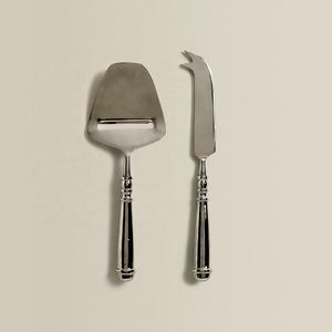 Juego de esparcidor de queso con mango redondo de aluminio y plata, conjunto de rebanador de queso, empresa de plata internacional - Product Image 6