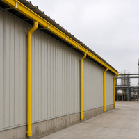 Gouttière de toit industrielle en PRV (polymère renforcé de fibres de verre) imperméable et ignifuge – Durable et résistante à la chaleur pour serres et entrepôts