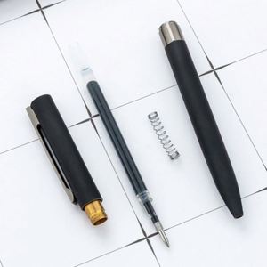 Wholesale 1.0Mm Glue-Sprayed Metal Ballpoint Custom Logo Business Twist-Action Hotel Promotional Advertising Gift <b>Pens</b> - Product Image 4