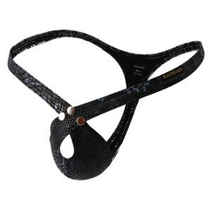 All'ingrosso uomo con perizoma a vita bassa in poliestere modello di serpente con stampa <span class=keywords><strong>Boxer</strong></span> <span class=keywords><strong>Sexy</strong></span> modelli di moda Logo personalizzato taglia XL - Product Image 3