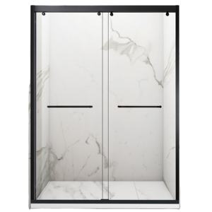 JH Moderno Mampara de <span class=keywords><strong>Ducha</strong></span> Corredera de Cristal de 8mm sin Marco Plateado <span class=keywords><strong>para</strong></span> Baños Interiores de Hoteles y Cuartos de <span class=keywords><strong>Ducha</strong></span> Cuadrados - Product Image 1