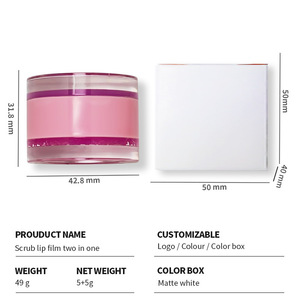 Exfoliante Labial 2 en 1 de Marca Blanca y Mascarilla Labial Nocturna, Bálsamo Reparador Labial Hidratante y Exfoliante con Logotipo Personalizado - Product Image 6