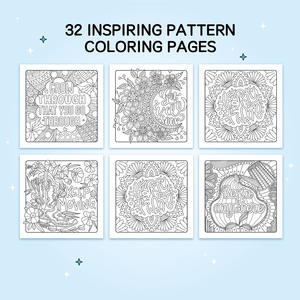 Groothandel op maat gemaakte mandala kleurboeken voor volwassenen & kinderen, doe-het-zelf krabbel- en stressverlichtende activiteitenboeken - Product Image 5