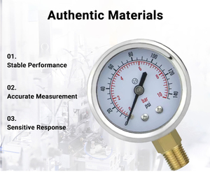 Y50 chất lượng tốt tùy chỉnh 50 mét đo áp suất không khí PSI đơn vị quy mô hiển thị máy đo áp suất thiết bị kiểm tra - Product Image 5