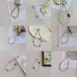 Sangles de téléphone portable haut de gamme, breloques pour téléphone, chaînes de téléphone, bracelets de téléphone perlés, sangles de poignet, porte-clés pour femmes, vente en gros - Product Image 5