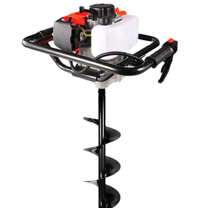 Taladro perforador de tierra <span class=keywords><strong>industrial</strong></span> a gasolina de 2 tiempos y 52 cc o taladro perforador de tierra metálico tipo 48 con brocas de 150 mm, 200 mm y 300 mm - Product Image 1