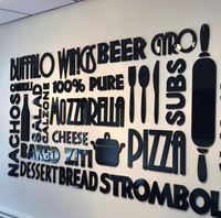 Signalétique d'entreprise intérieure, logo 3D, décoration murale, lettres en acrylique, enseigne de hall d'accueil