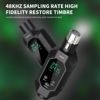 Gooermi Système sans fil professionnel Émetteur-récepteur pour micro grenade sans fil filaire pour microphone dynamique Récepteur de guitare