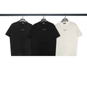 <span class=keywords><strong>Camisetas</strong></span> de Marca de Moda Estilo Americano para <span class=keywords><strong>Hombre</strong></span>, Diseño de Estrella y Luna Plateada, Estilo Urbano, Corte Holgado, <span class=keywords><strong>Camisetas</strong></span> de Verano de Algodón para <span class=keywords><strong>Hombre</strong></span> - Product Image 5