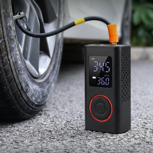 Compresseur d'air portable ABS 150 PSI, pompe à pneus électrique rechargeable avec batterie, lumière SOS, chargement USB pour voiture, SUV, vélo, ballon - Product Image 1