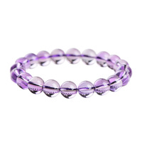 Perles d'améthyste naturelles authentiques de Guangzhou, polies, pour la création de bijoux DIY, accessoires cadeaux d'affaires, bracelets tissés à la main