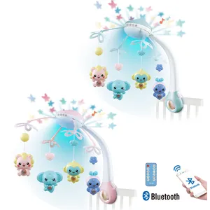 Móvil Musical <span class=keywords><strong>para</strong></span> Cuna de Bebé con Proyección de Luz Nocturna y Control Remoto Bluetooth - Product Image 1