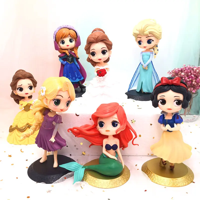 Hot sale happy birthday cake toppers princess ornaments wedding party supplies birthday decoration sets cartoon doll cake topper