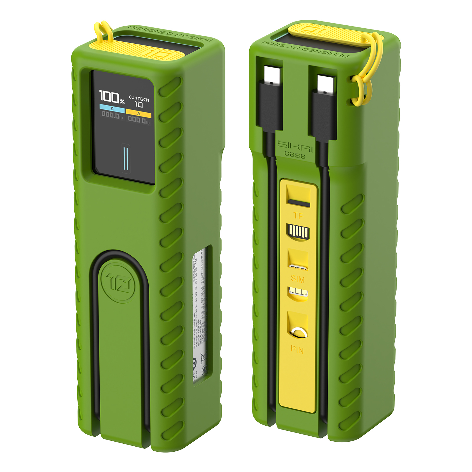 Yystao Custodia In Silicone Per Caricatore CUKTECH GaN 140W - Antigraffio, Lavabile, Facile Da Montare, Colore Nero