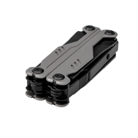 Couteau pliant OEM EDC avec manche en titane et pince en acier, ciseaux, pince multifonction DIY, outil de survie et de camping, garantie 3 ans, noir