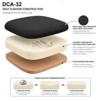 Chaise de bureau ergonomique à dossier moyen en maille avec support lombaire, accoudoirs fixes, chaise de travail pivotante pour ordinateur