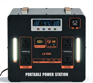 2500瓦轻型便携式电源站 高容量磷酸铁锂电池，适用于户外探险和家庭备用 - Product Image 1