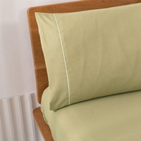 Maison fabricants d'hôtel 6 pièces couleur unie 100% Polyester 200TC ensemble de literie ensemble de draps à vendre