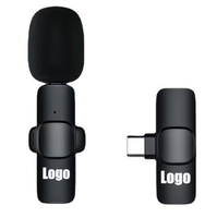 À vendre Microphone Lavalier sans fil de qualité K8 Microphone de téléphone Lavalier Suppression de bruit sans fil Appariement automatique Logo OEM