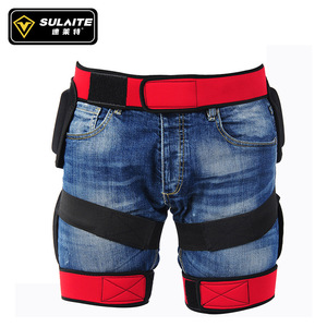 SULAITE Pantalon de protection des hanches pour enfants, absorption des chocs, sports de plein air, cyclisme, sports de neige, design à bord rouge unisexe - Product Image 2