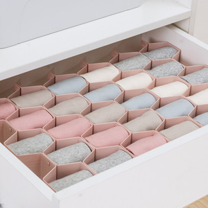 Adjustable 8pcs Honeycomb Separator Drawer Divider Set Honeycomb Drawer Organizer Divider For Underwear Socks