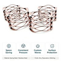 Ressort à compression multi-tours en acier inoxydable 304/316 de haute précision sur mesure pour précharge de roulement et machines industrielles