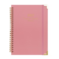 Carnet spirale 2027 FY001 – Agenda hebdomadaire transfrontalier A5 – Version anglaise pour le commerce extérieur – Cadeau personnalisable de haute qualité