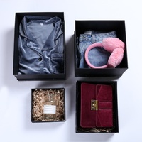 Emballage personnalisé pour perruque à cheveux, luxe, boîte noire avec fermeture, Logo personnalisé à chaud, couverture supérieure et inférieure, coffret cadeau
