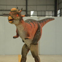 Costume de dinosaure animatronique interactif taille adulte pour usage intérieur/extérieur, idéal pour les centres commerciaux et les parcs d'aventure