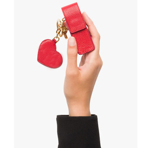 Customized lipstick <b>case</b> with mirror, PU leather single lipstick pouch, lipstick box, keychain. - Product Image 2