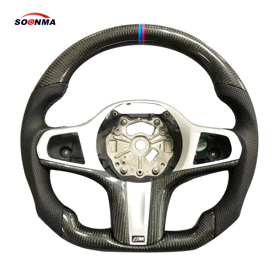 M Sport Koolstofvezel Stuurwiel Racing Auto Steering Voor Bmw M3 F80 M4 F82 F15 X5M F16 X6M Sport stuurwiel Aangepaste