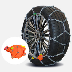 AKN 12mm 新型ダイヤモンド型合金鋼オートスノータイヤチェーン、効果的な除雪に - Product Image 1