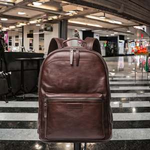 Mochila de Cuero de Alta Calidad en Oferta para Hombre, Mochilas de Negocios para Hombre, Mochila de Cuero Vintage para Hombre - Product Image 3