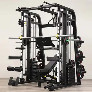 Entrenador multifuncional máquinas de gimnasio Smith machine gym fitnessTraining Equipment Máquinas de ejercicio Smith rack trainer