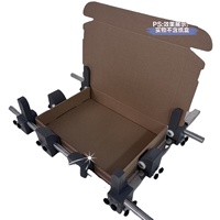 Plegadora Manual de Cajas de Cartón, Herramienta de Plegado con Rodillo Auxiliar, Tamaño Ajustable