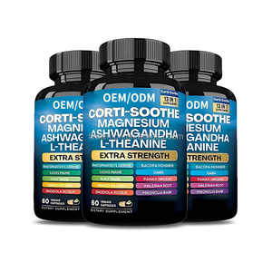 Капсулы с экстрактом ашваганды OEM/ODM, успокаивающие кортизол, с глицинатом магния, пищевая добавка, капсулы с индийским женьшенем - Product Image 6