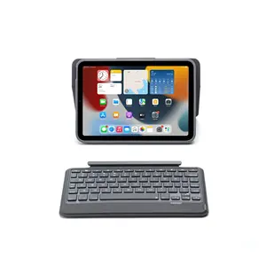 For Apple iPad mini 6 8.7 inch Foldable Split Type Tablet Bluetooth Magic Keyboard Case Arabic with RGB Backlight