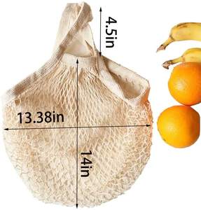 Bolsas de Compras Reutilizables de Malla de Algodón Cology, Bolsas de Hilo de Algodón, Bolsas de Red para Compras - Product Image 3
