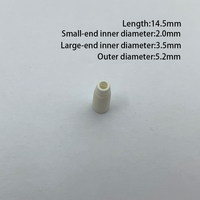 LC Glasfaser-Steckverbinder-Schutzhülle mit Zugentlastung, 2,0 mm ID, 14,5 mm Länge, beige, für LC UPC Patchkabel