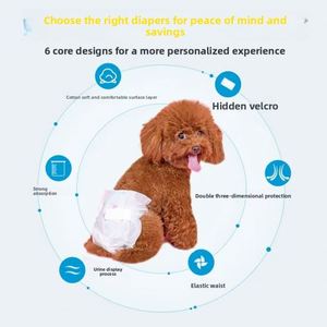 Couches jetables physiologiques à aspiration instantanée pour chiens et chiots - 2026 Culottes et serviettes - Product Image 3