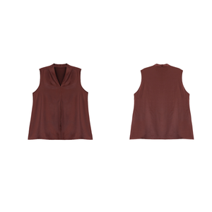 Fashion Female Clothing Casual Office V-neck <b>White</b> 100% Silk Tank Tops Short Eco-Friendly Vintage Loose Fit <b>Women</b> - Product Image 1