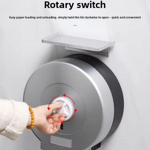 ホスピタリティ商業用壁掛け できない ドリル粘着式ジャンボトイレットペーパーホルダーティッシュディスペンサー (ホテル用) - Product Image 3