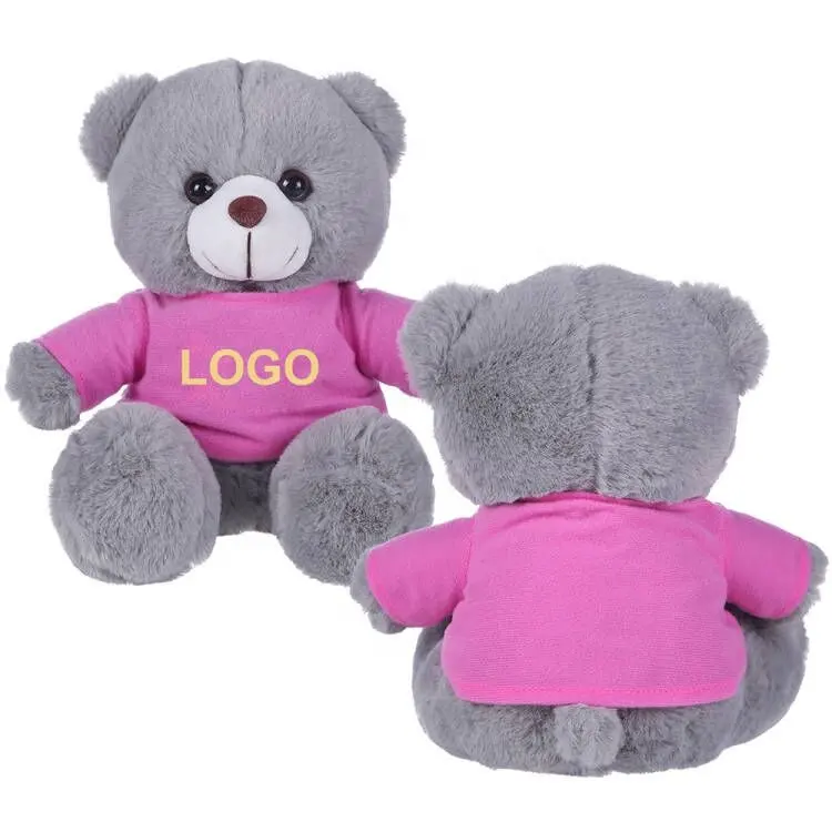 Atacado Crianças Pelúcia Urso De Pelúcia Brinquedos Personalizados Teddy Bear Tee Teddy Bear para Crianças com Música