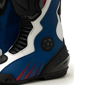 Bottes de moto en cuir respirantes et coupe-vent personnalisées, bottes de moto de course de qualité supérieure pour pilotes professionnels, vente en gros - Product Image 6