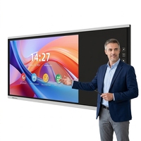 Pantalla Interactiva Plana EIBOARD de 94 Pulgadas, 4K LED, Táctil IR, Pizarra Inteligente Android OPS para Conferencias y Capacitación Universitaria