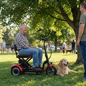 Scooter à 3 roues, léger et pratique, scooter électrique à 3 roues avec rangement facile - Product Image 3