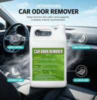 Purificateur d'air pour voiture 4L, désodorisant, éliminateur d'odeurs de fumée pour l'intérieur de la voiture, spray antibactérien, grand flacon de recharge