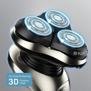 MOOSOO 8G Rasoir Électrique Humide et Sec pour Usage Domestique, <span class=keywords><strong>Tondeuse</strong></span> à <span class=keywords><strong>Barbe</strong></span>, Recharge USB avec Base de Désinfection - Product Image 2